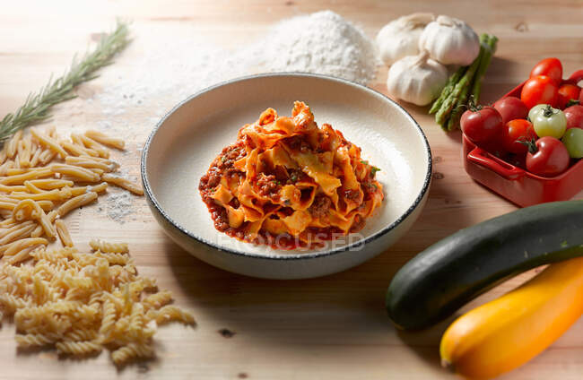 Close up of italian pasta — Stock Photo