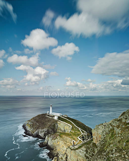 View of lighthouse in Anglesey — Stock Photo