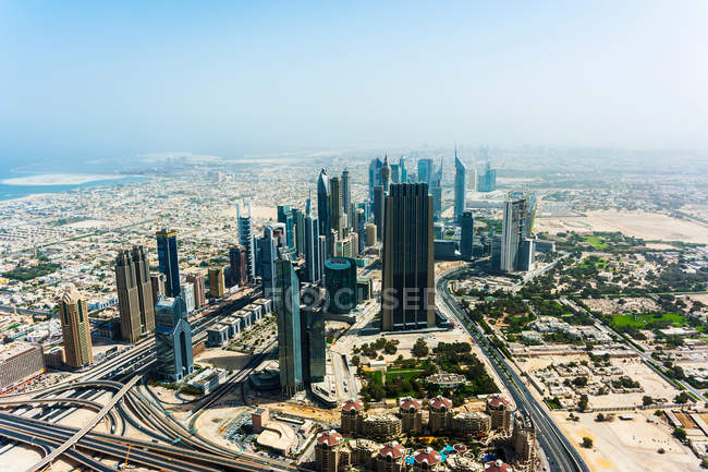 Vista do Dubai Downtown — Fotografia de Stock