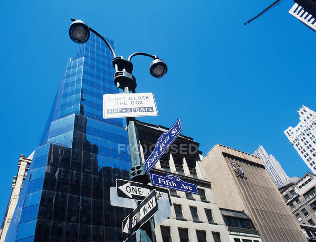 Signpost em Nova Iorque — Fotografia de Stock