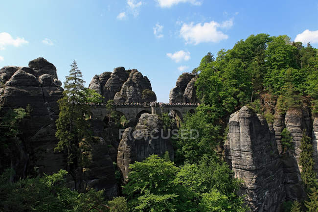 Ponte em Bastei Rocks — Fotografia de Stock
