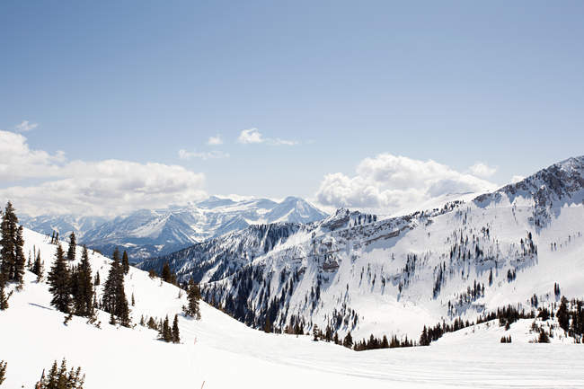 Vue panoramique de la Station de ski à utah usa — Photo de stock