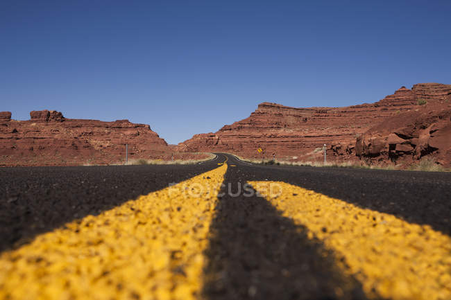 Vista da rodovia 95 perto de Hite, Utah, EUA — Fotografia de Stock