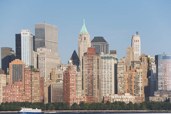 Veduta panoramica sullo skyline di Manhattan, New York, USA — Foto stock