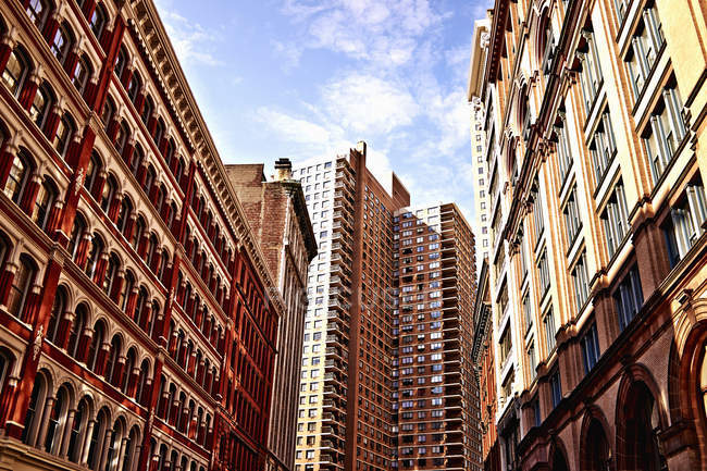 Edificios altos, Nueva York, Estados Unidos - foto de stock