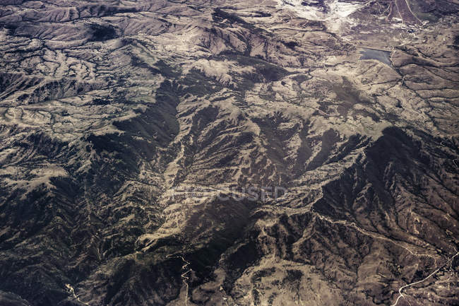Aerial view of Greek mainland at daytime — Stock Photo