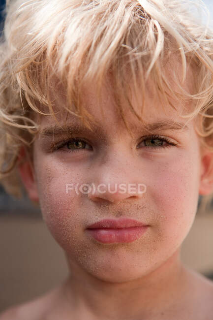 Cara de rapaz, retrato — Fotografia de Stock
