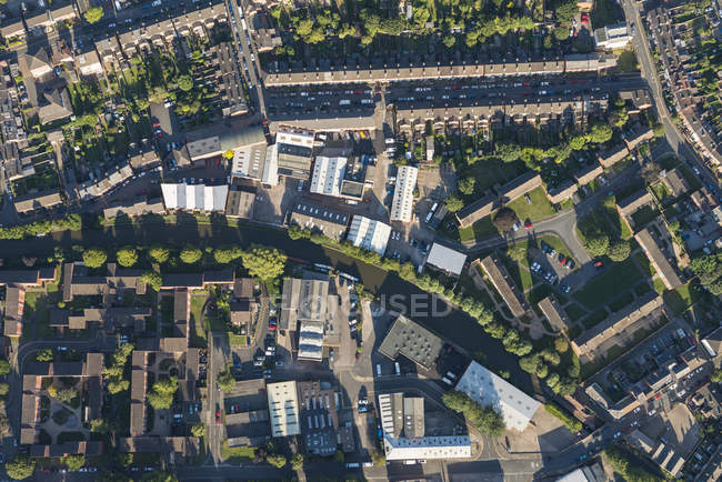 Aerial view of Worcester, England, UK — Stock Photo