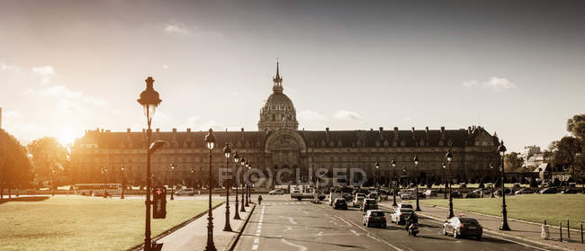 Vista panorámica de Les Invalides, París, Francia - foto de stock