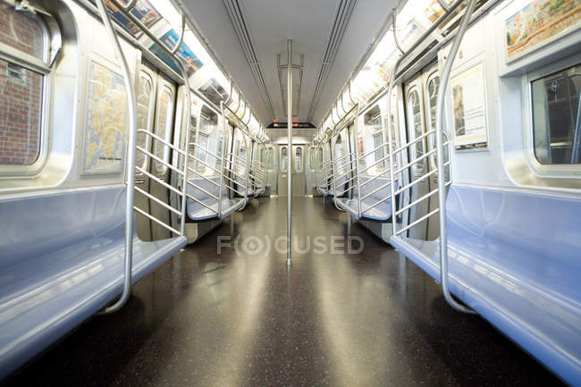 Inside view train compartment — Stock Photo