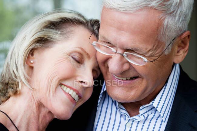 Seniorenpaar hautnah — Stockfoto