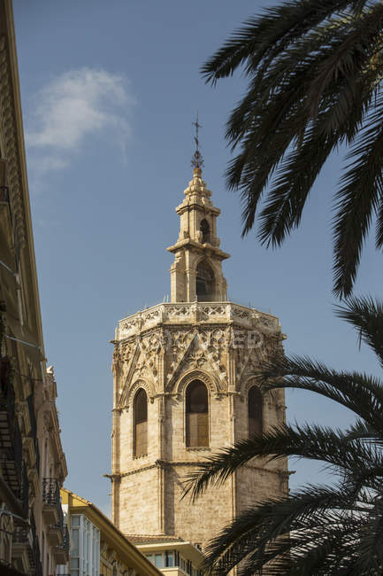 Колокольня Валенсия собор, Валенсия, Испания, Европа — стоковое фото