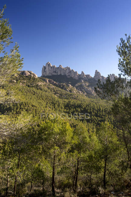 Montserrat mountains, Barcelona, Catalonia, Spain, Europe — Stock Photo