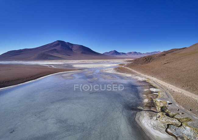 Vista do mar morto, bolívia — Fotografia de Stock