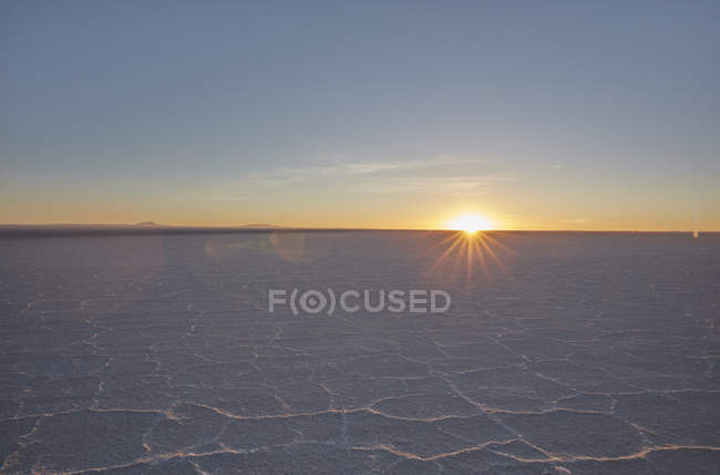 Scenic view of salt flats, Salar de Uyuni, Uyuni, Oruro, Bolivia, South America — Stock Photo