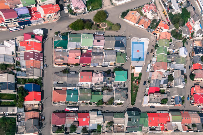 Cidade de Paute, Equador do Sul, vista aérea — Fotografia de Stock
