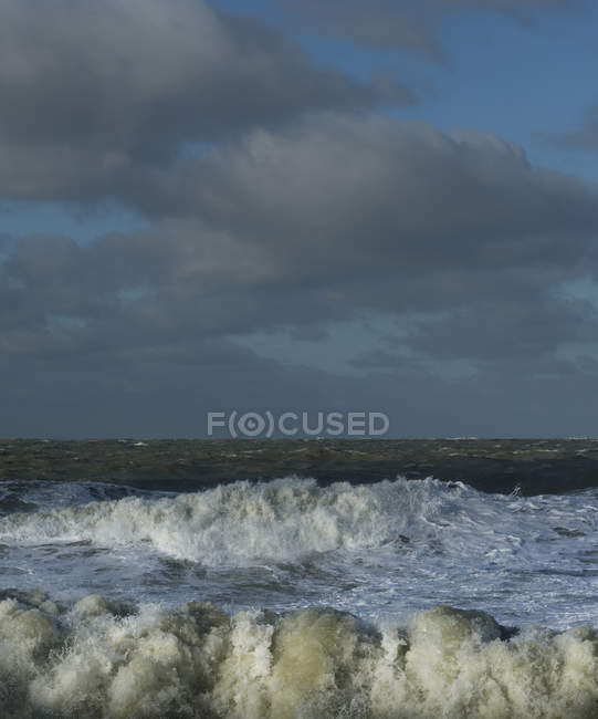 Mar do Norte durante tempestade severa — Fotografia de Stock