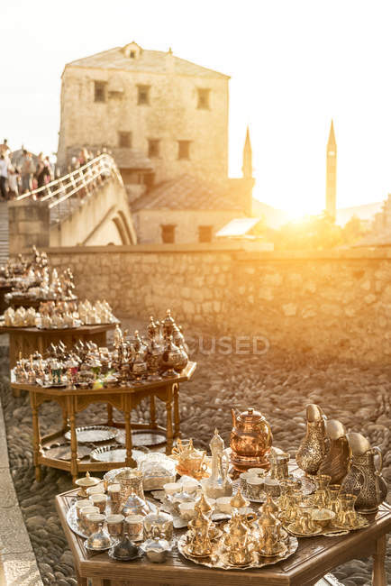 Рыночная лавка, Мостар, Федерация Босния и Герцеговина, Босния и Герцеговина, Европа — стоковое фото