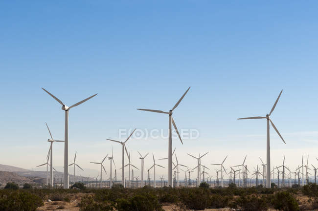 Parc éolien, Palm Springs, Californie, États-Unis — Photo de stock