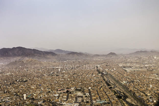 Aerial view of cityscape, Lima, Peru — Stock Photo
