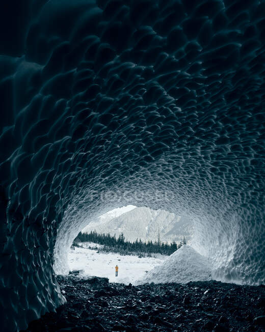 Big Four Eishöhlen, Snohomish, Washington, Vereinigte Staaten — Stockfoto
