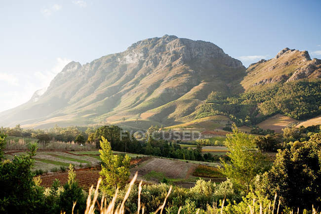 Schöner stellenbosch berg in südafrika — Stockfoto