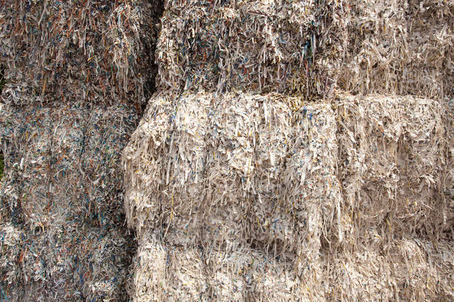 Zellstoff für Recycling, abstrakte Vollrahmenstruktur — Stockfoto