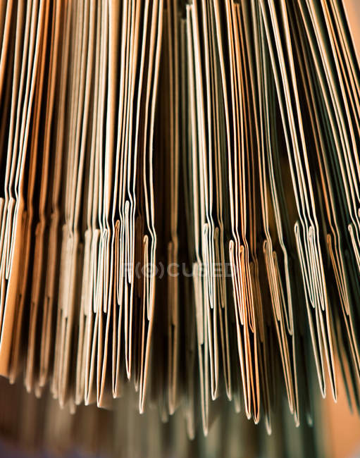 Vista di sacchetti di carta in fila — Foto stock
