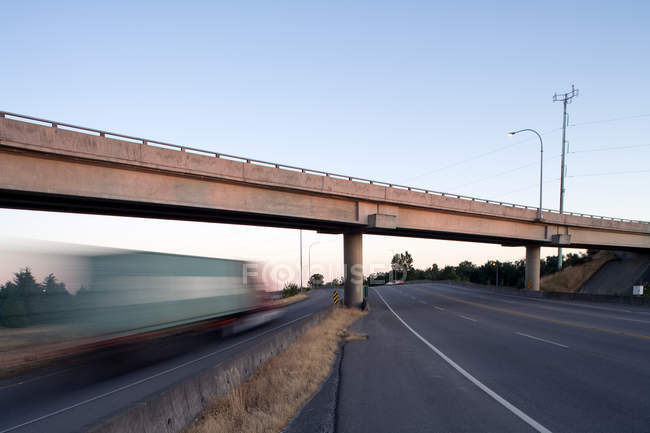 Highway overpass, Vancouver, Canada — Stock Photo