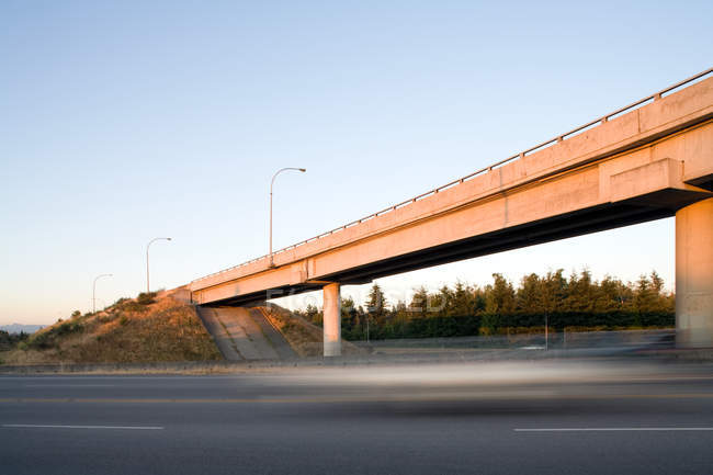 Passage supérieur de l'autoroute, Vancouver, Colombie-Britannique, Canada — Photo de stock