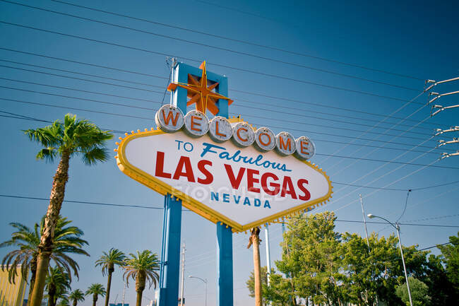 Benvenuti al favoloso segno di Las Vegas — Foto stock