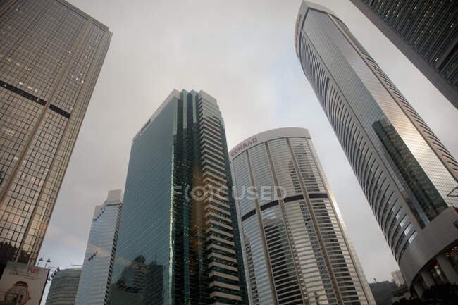 Arranha-céus, Hong Kong, China — Fotografia de Stock