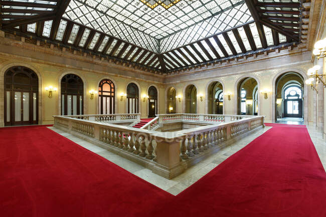 Palazzo del Parlamento della Catalogna, Parc de la Ciutadella, Barcellona, Catalogna, Spagna — Foto stock