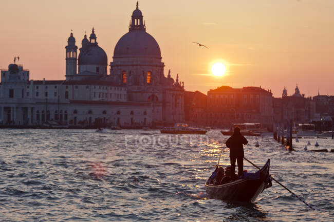 Santa Maria della Salute, Venecia, Italia - foto de stock