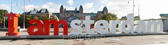 I amsterdam letters in Amsterdam, Netherlands — Stock Photo