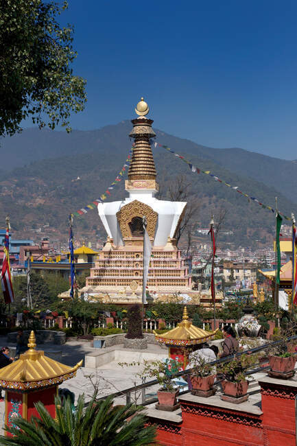 Stupa, Buddha Park, Kathmandu, Nepal — Foto stock