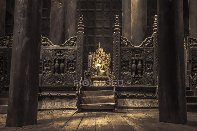 Monasterio de Bagaya, Inwa, Mandalay, Birmania - foto de stock