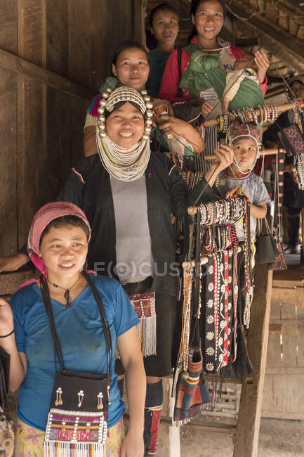 Ahkha tribe, Shan State, Keng Tung, Burma — Stock Photo