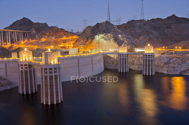 Hoover Dam, Boulder Dam, Arizona, Stati Uniti d'America — Foto stock