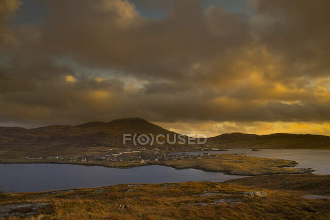 Beautiful view of View of Castlebay, Hebrides — Stock Photo