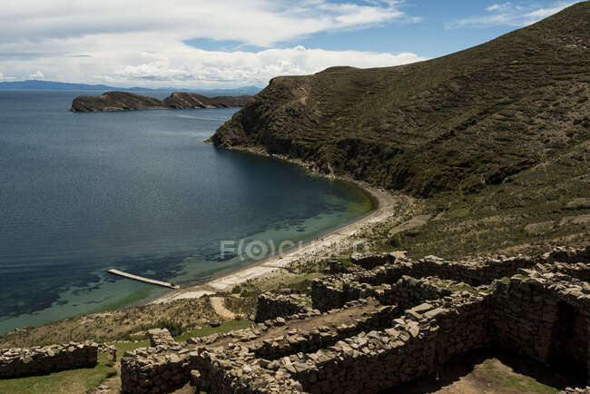 La Chincana ruínas, Isla del Sol, Lago Titicaca, Bolívia, América do Sul — Fotografia de Stock