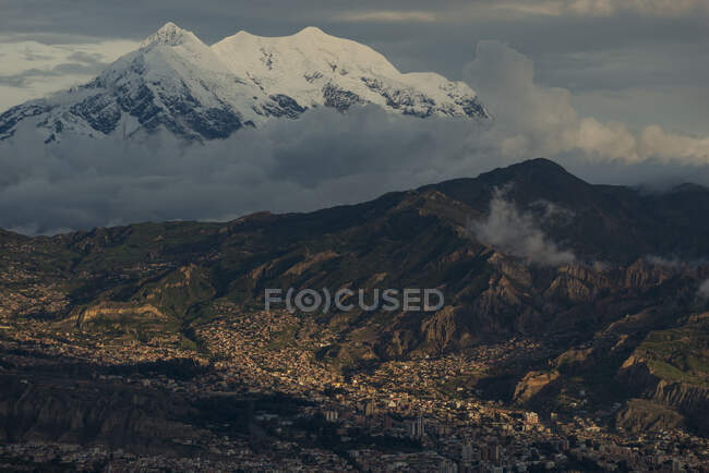 Blick auf La Paz von El Alto, Bolivien, Südamerika — Stockfoto