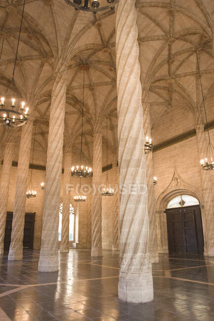 Lonja de la Seda, site du patrimoine mondial de l'Unesco, Valence, Espagne — Photo de stock