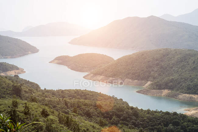 Vista dell'isola di Hong Kong, Cina — Foto stock