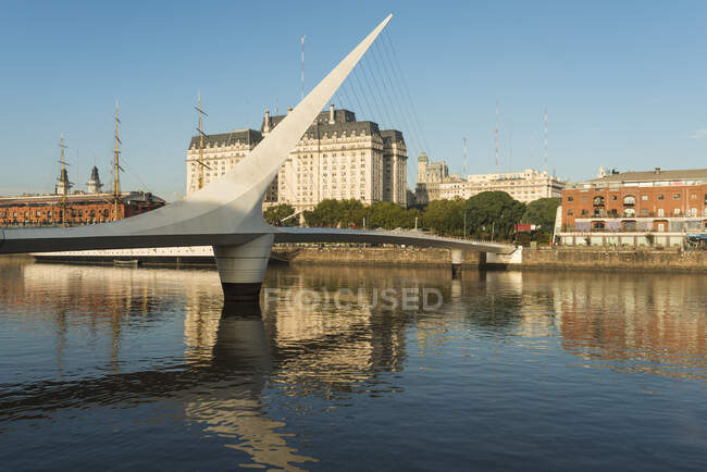 Puente de la Mujer footbridge — стокове фото