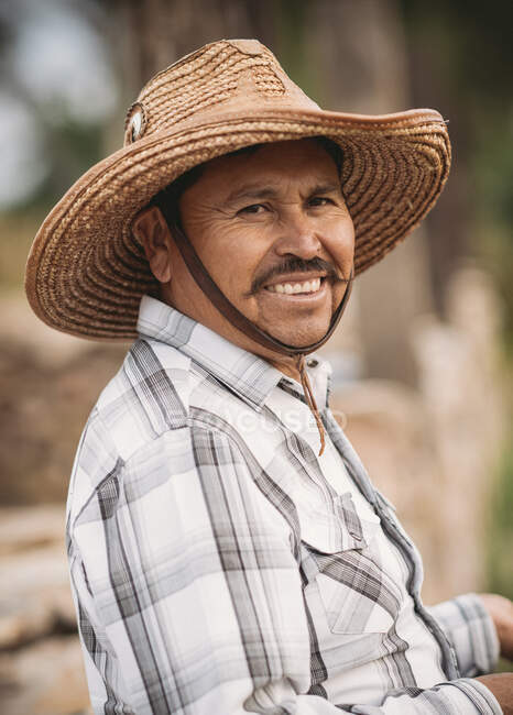 Porträt eines Cowboys, San Miguel de Allende, Guanajuato, Mexiko — Stockfoto