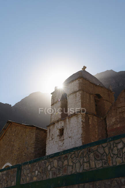 Edifício religioso histórico, Colca Canyon, Peru — Fotografia de Stock