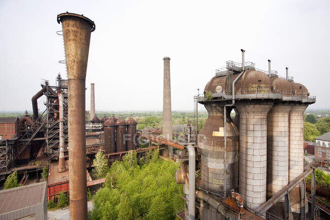 Kohle- und Stahlwerk, Nord-Duisburger Park, Ruhrgebiet, Deutschland — Stockfoto