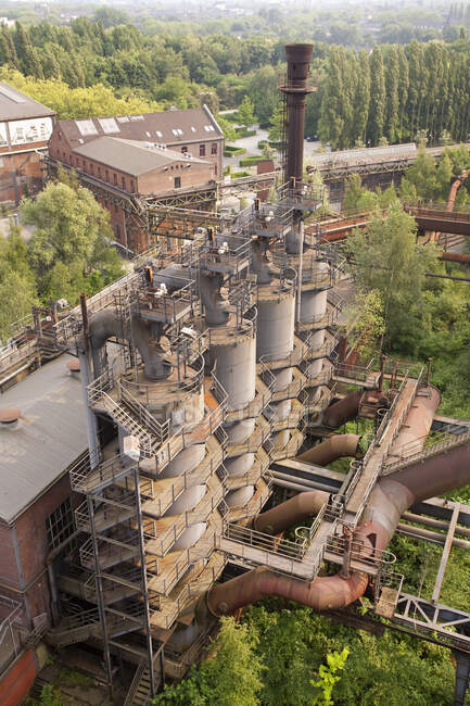 Planta de carbón y acero, Parque de Duisburgo del Norte, Región del Ruhr, Alemania - foto de stock