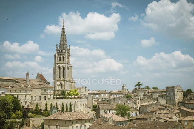 Monolithic church, Saint-Emilion, Aquitaine, France — Stock Photo